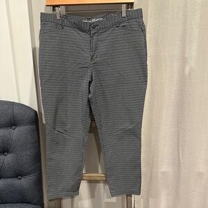 GAP Factory Navy and White Straight Leg Pants